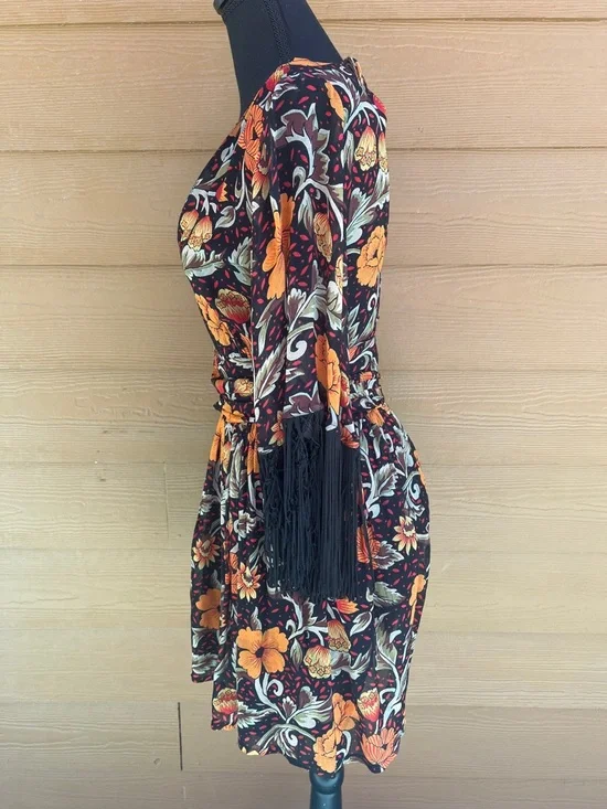 VERB Floral Fringe Mini Dress - Picture 8 of 11